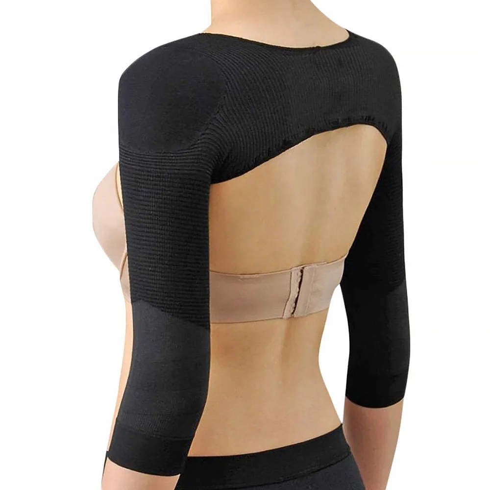 

Upper Arm Slimming Back Posture Humpback Posture Corrector Surgical Compression Sleeves Women Shoulder Shapewear Back Support