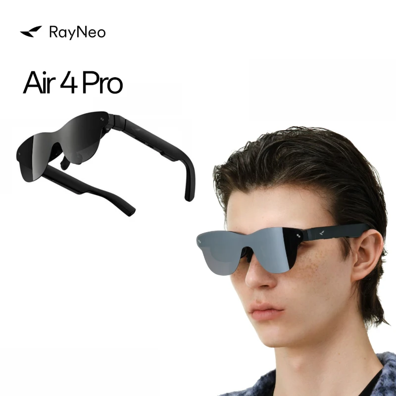 Умные AR-очки RayNeo Air 4 Pro с записью видео 4K для смартфона, Switch, PS5, дисплей HDR10 1200 нит, виртуальный экран 135 дюймов (art.: 3920db9425132) - 3920db9425132