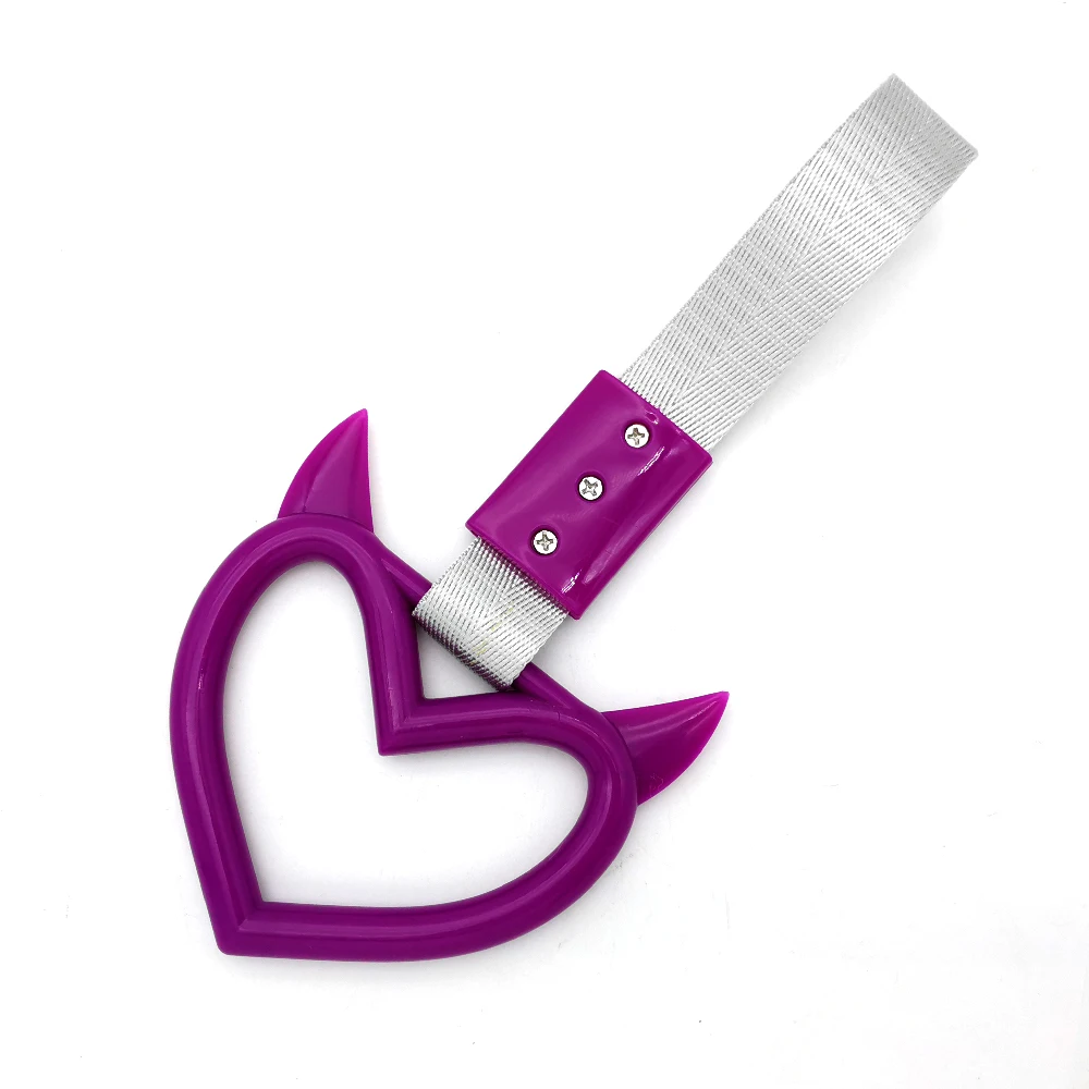 

Автомобильный Буксировочный Ремень Tsurikawa JDM, кольцо для автобуса, поезда, крючок, симпатичная ручка в форме дьявола, ремень для дрифта, универсальное внешнее кольцо для подвешивания