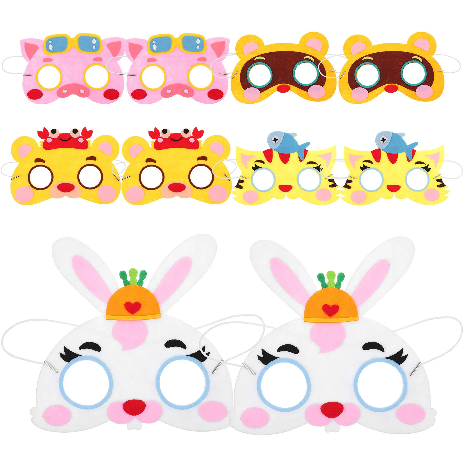 

10 шт., маски для косплея с животными