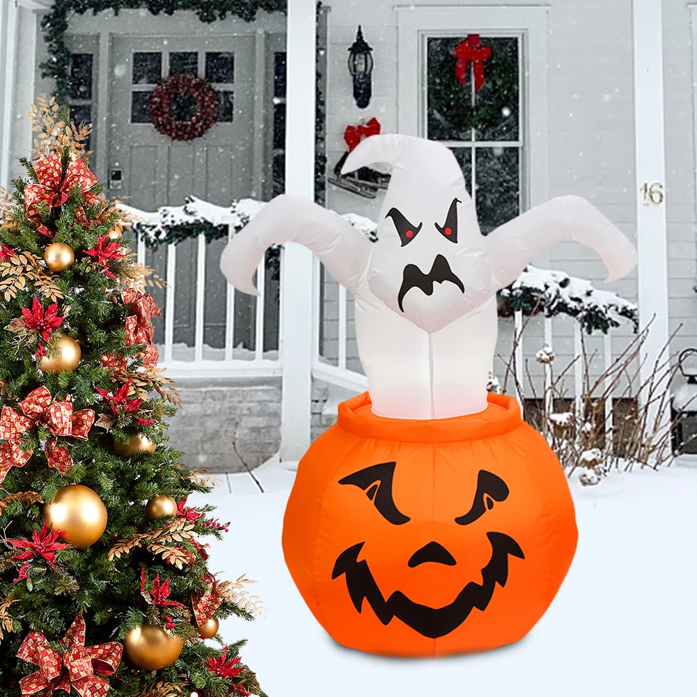 

Creative Inflatable Halloween Pumpkin Model High Brightness LED Light Inflatable Model Eco-friendly for Home Holiday Party Decor