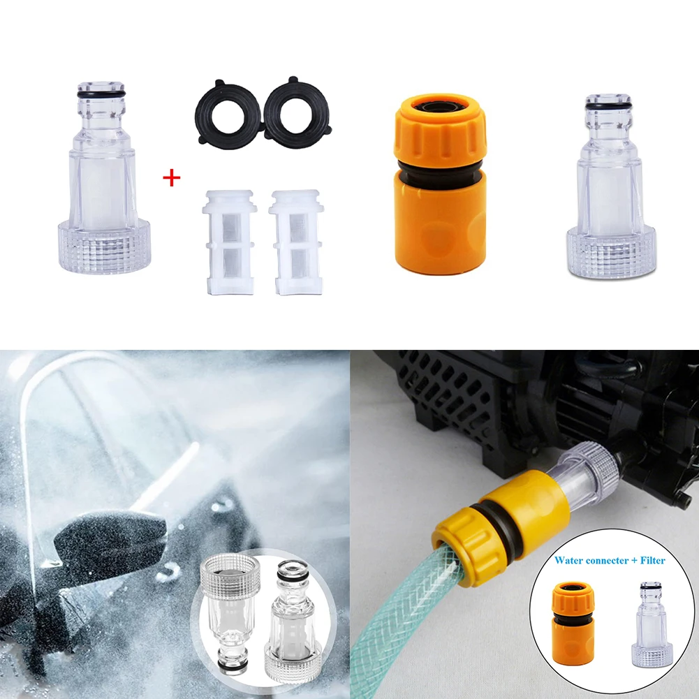 

1 Set Garden Accessories Electric High Pressure Washer Adapter For Connector Filter Nozzle For Spray Gun Water Car Wash