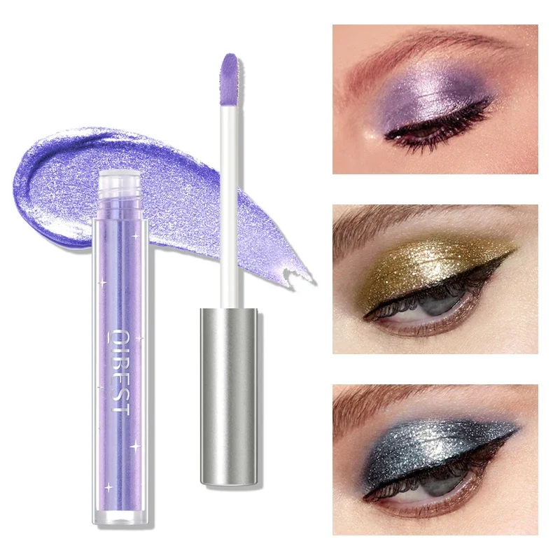 

24 Colors Glitter Liquid Eyeshadow Diamond Pearlescent Liquid Eye Shadow Waterproof Lasting Shimmer Metallic Shimmer Eyeshadow