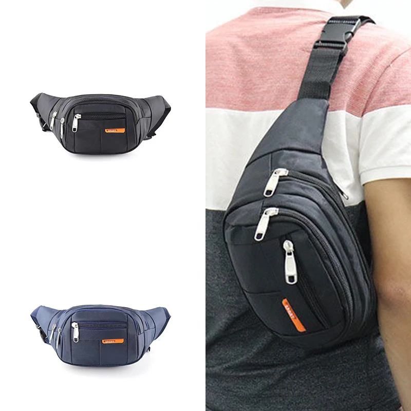 

Wholeasle Fanny Pack Custom Logo Printed Men Women Nylon Passport Cover National Buckle Strap Waist Bag Sling Chest Bag