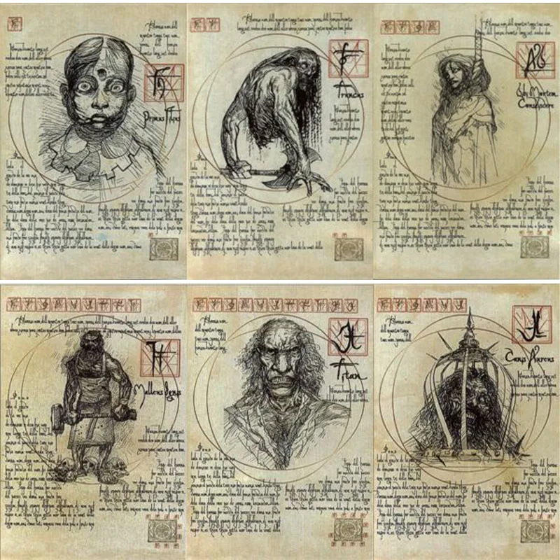 Новинка 13 призраков книга с черным зодиаком абстрактное настенное искусство