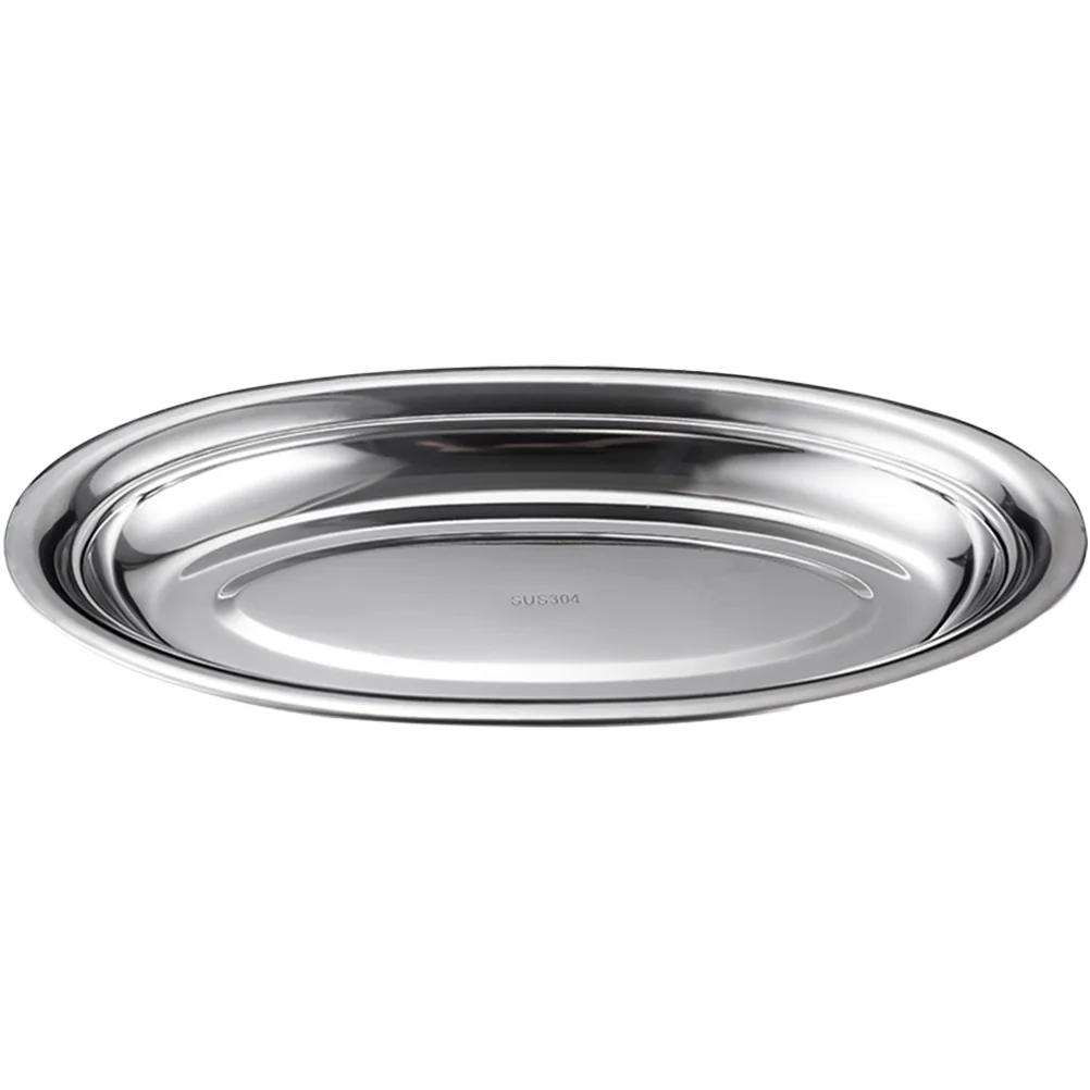 

Utensil Tray Food Storage Plate Kids Snack Metal Bbq Fruit Fish Stainless Steel Steamer