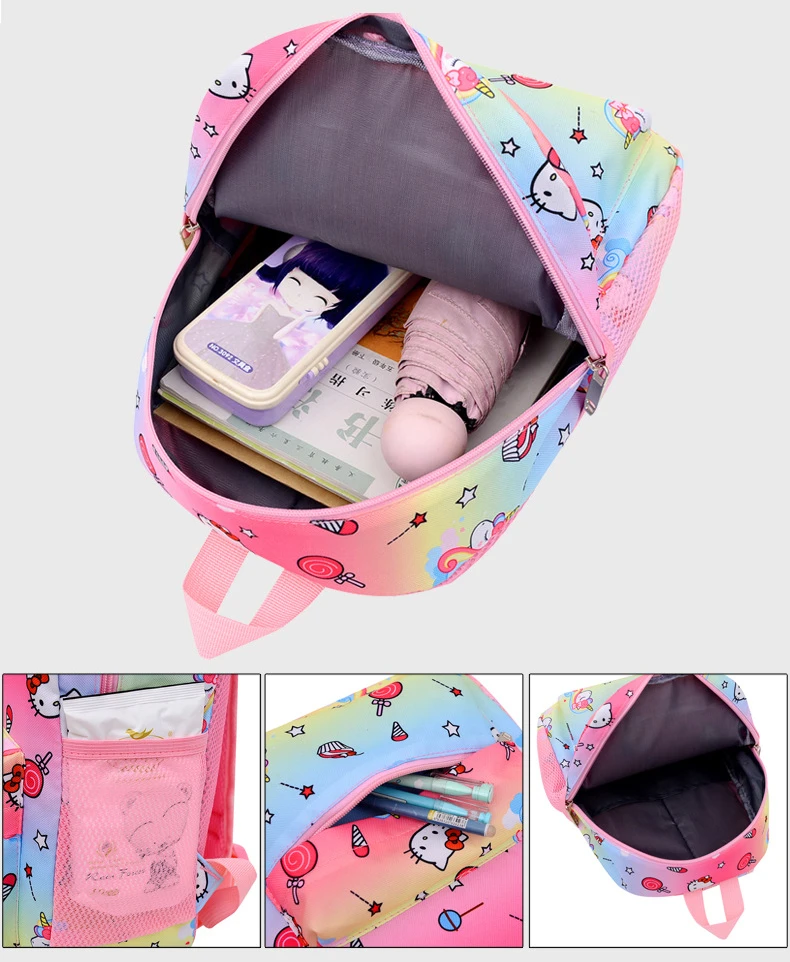 Children Unicorn Large Backpacks New Cartoon Girl Princess School Bags Waterproof In Kindergarten Kids Mochila for Teenagers Hot