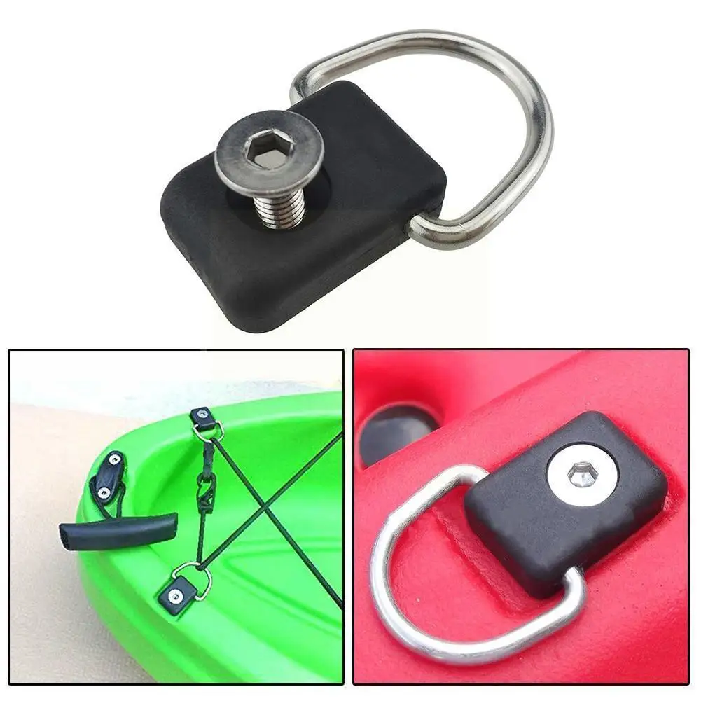 

D-образные кольца, веревочная Пряжка, Аксессуары Для Каяка, стальные Пластиковые 1 шт., пряжки, аксессуары для Каяка, каноэ, лодки H7x1