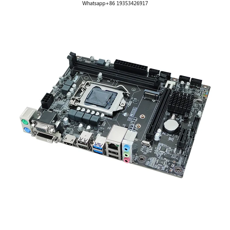 Фото Материнская плата H310 поддерживает процессоры A1151 89-го поколения, подходит для сборки с памятью DDR4 на 32 ГБ и системами охлаждения. №2