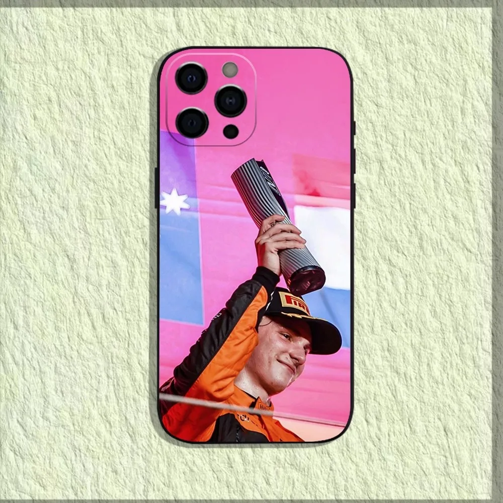 Racing 81 Oscar P-Piastri Phone Case For iPhone 16 15 14 13 12 11 Pro X XS Max XR Plus Mini Soft Black Cover
