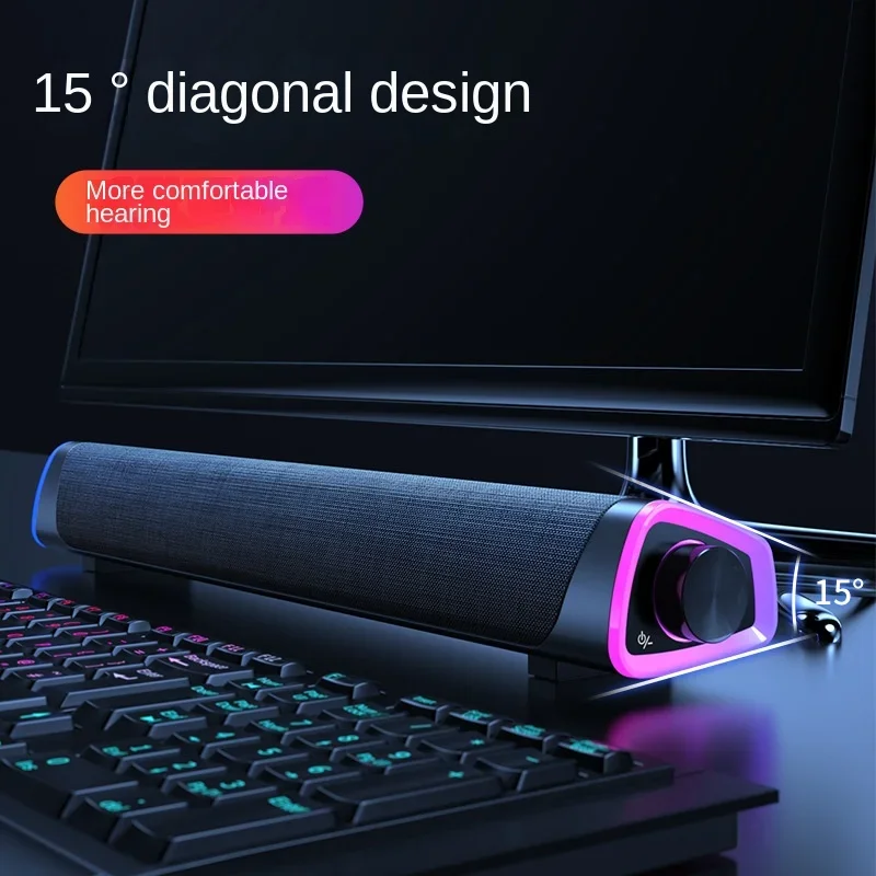 

Новая Bluetooth-колонка, домашняя двойная колонка, Модная компьютерная беспроводная колонка, настольный аудиосабвуфер, Портативная колонка