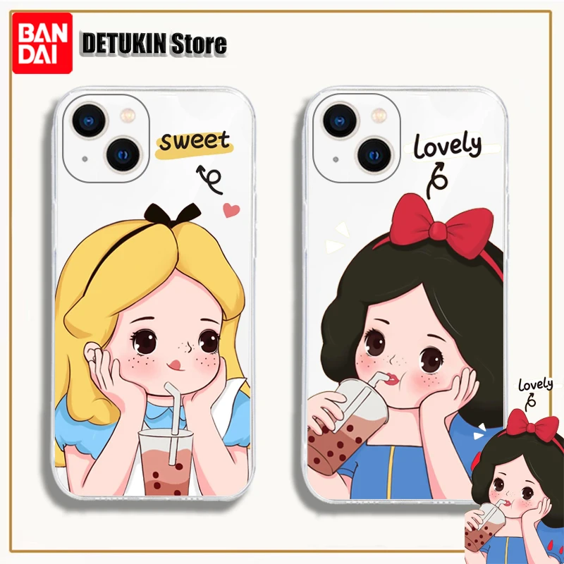 

Cute Q version Princess Phone Case For iPhone 13 Pro Max 11 Pro Max XR X XS MAX 7 8 6s Plus 12 Mini Soft Silicone Cover Fundas