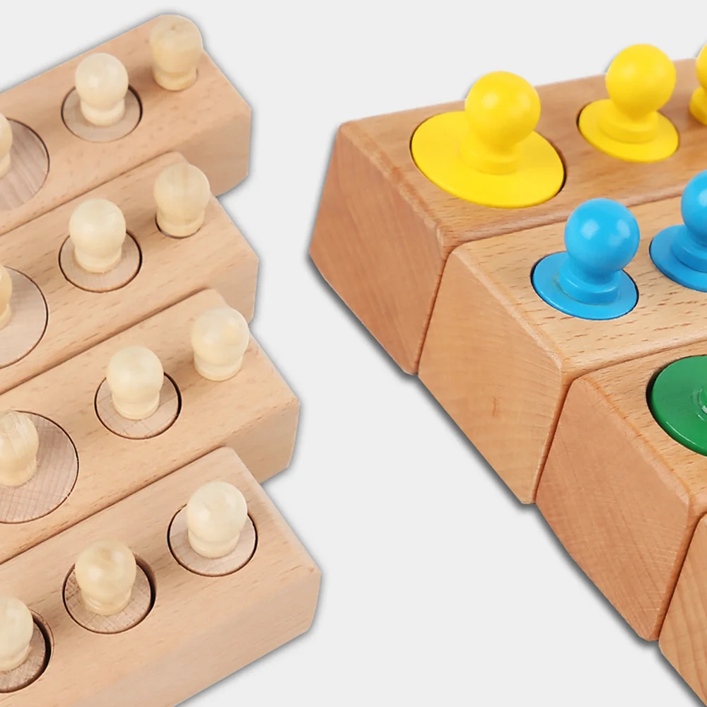 

Wooden Education Toys for Toddlers Socket Cylindrical Educational Sensory Toy Kids Early Education Toy for Children Fun BM88