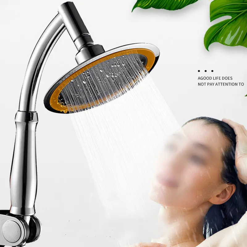 

4/6 Inch Adjustable 2 Mode ABS Bathroom Shower Head Ultra-Thin Large Rainfall Shower Head High Pressure Hand Held Shower head