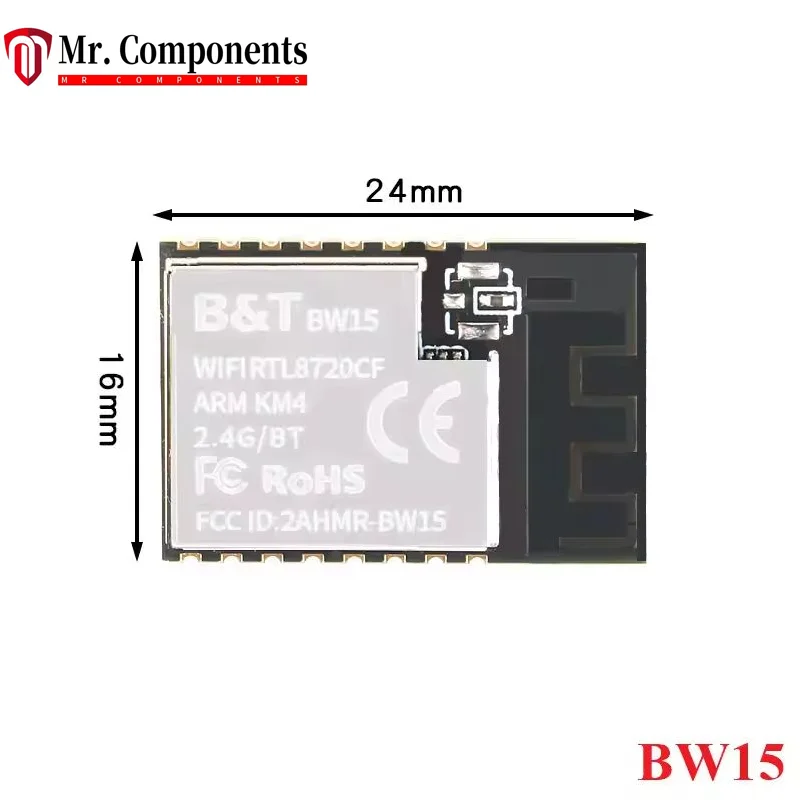 Фото 1 шт. BW16 RTL8720DN BW14 BW15 RTL8720CF BW18 комплект макетной платы NodeMCU Bluetooth-совместимый BLE 4,2 5,0 WIFI беспроводной модуль №1