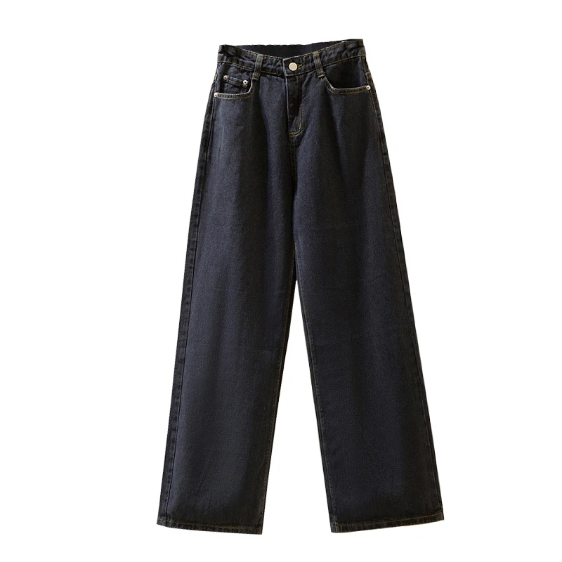 

Black Jeans female Y2k Wide Leg cargo Pants High Waist Mom Jeans japanese Fashion Harem Denim Trousers Blue Jean Pantalon Large
