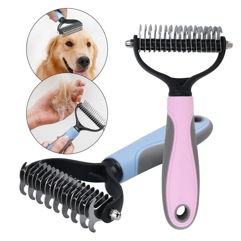 

Professional Pet Dog Cat Comb Brush Dematting Undercoat Grooming Comb Rake Tool