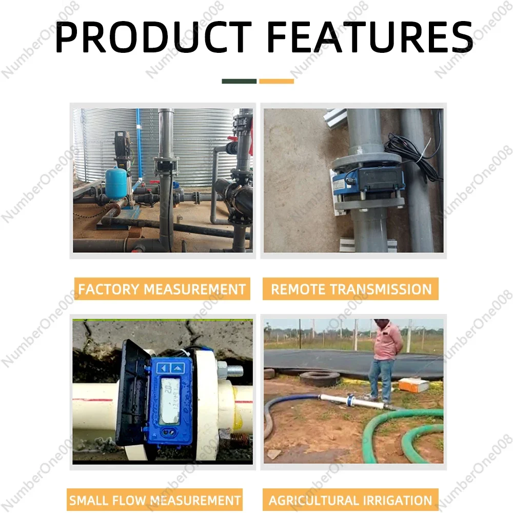 Цифровой Ультразвуковой счетчик воды DN150 Фланцевое соединение с аккумулятором