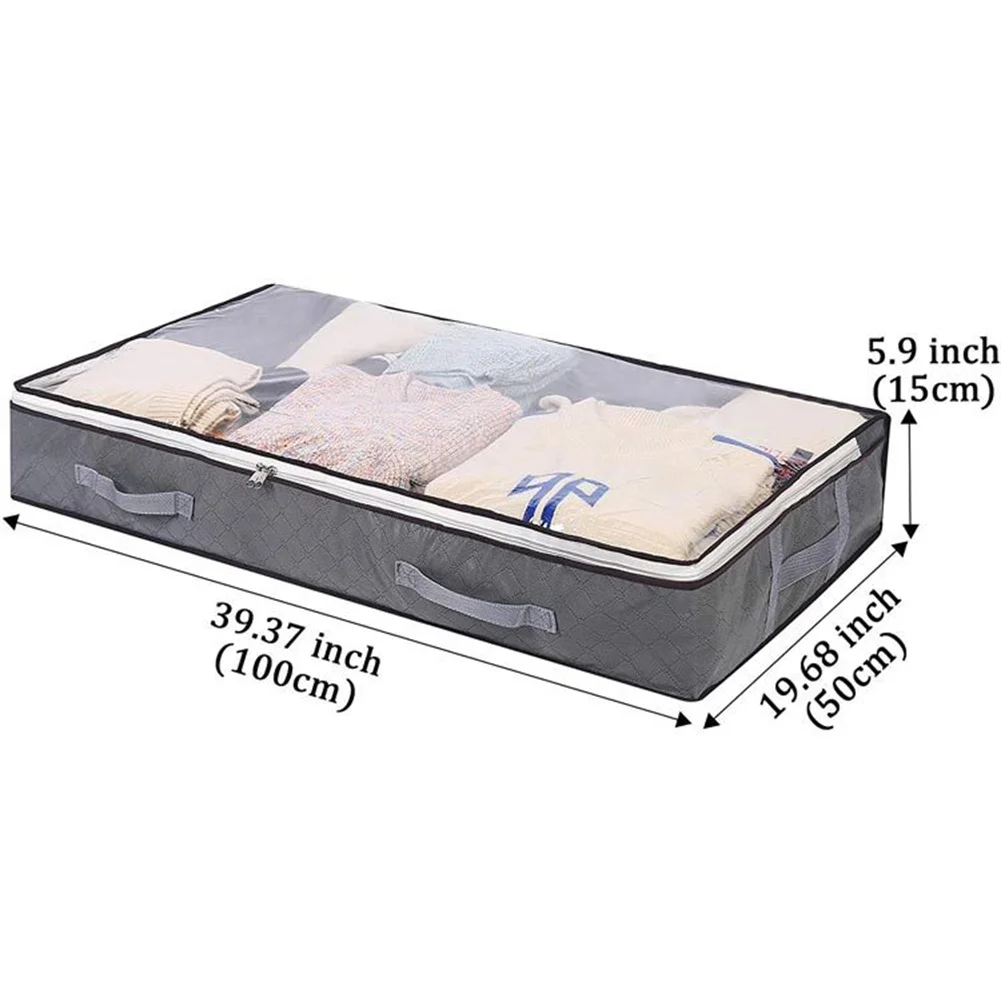 

100*50*15cm Under Bed Storage Bags Large Capacity Breathable Bed Storage Bag Quilt Clothes Organizer Folding Storage Bag