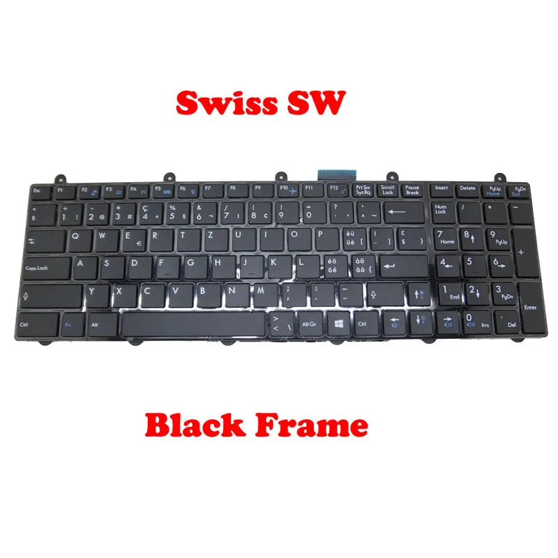 Клавиатура для MSI GX70 3BE GT60 GT70 WT60 2OK WT70 2OL Z70 2BA, Канада, Швейцария, русский, английский, США