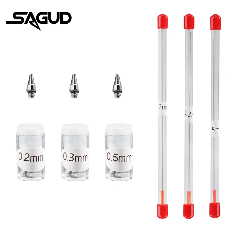 

Набор для ремонта аэрографа SAGUD SD-3641(3080) 0,2/0,3/0,5 мм