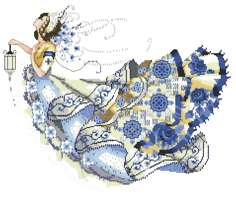 

Сказочный комплект для вышивки крестиком Nightingale, 52-45, высокое качество