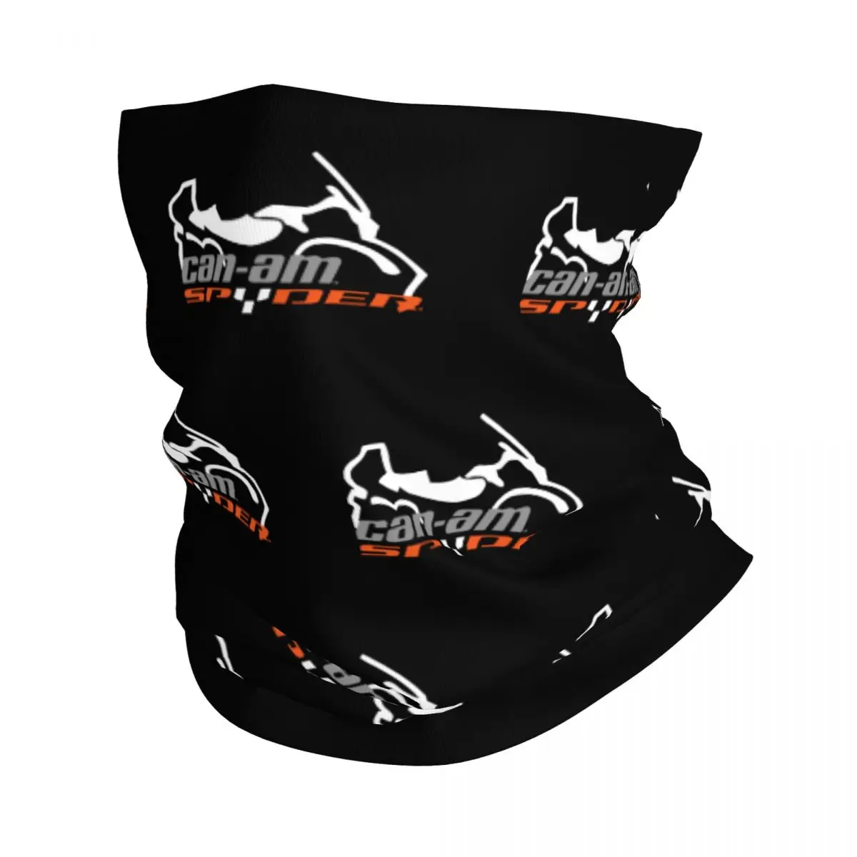 

Can Am Team Spyder Motorcycles Bandana Neck Gaiter Silhouette Logo Wrap Scarf Cycling Scarf Outdoor Sports Unisex Breathable