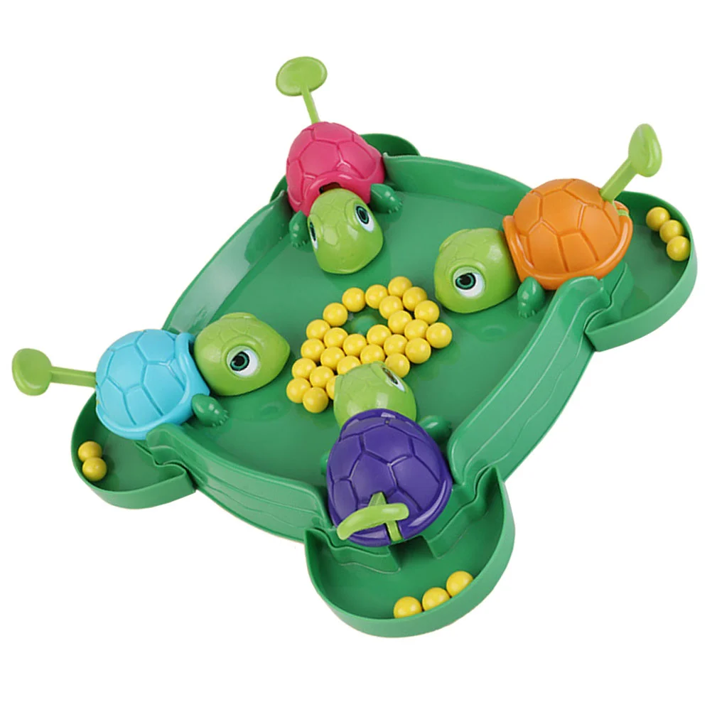 1 Set Desk Game Toddler Leisure Toy Funny Desktop Game Kids Learning Toy Tortoise Eating Beans Toy