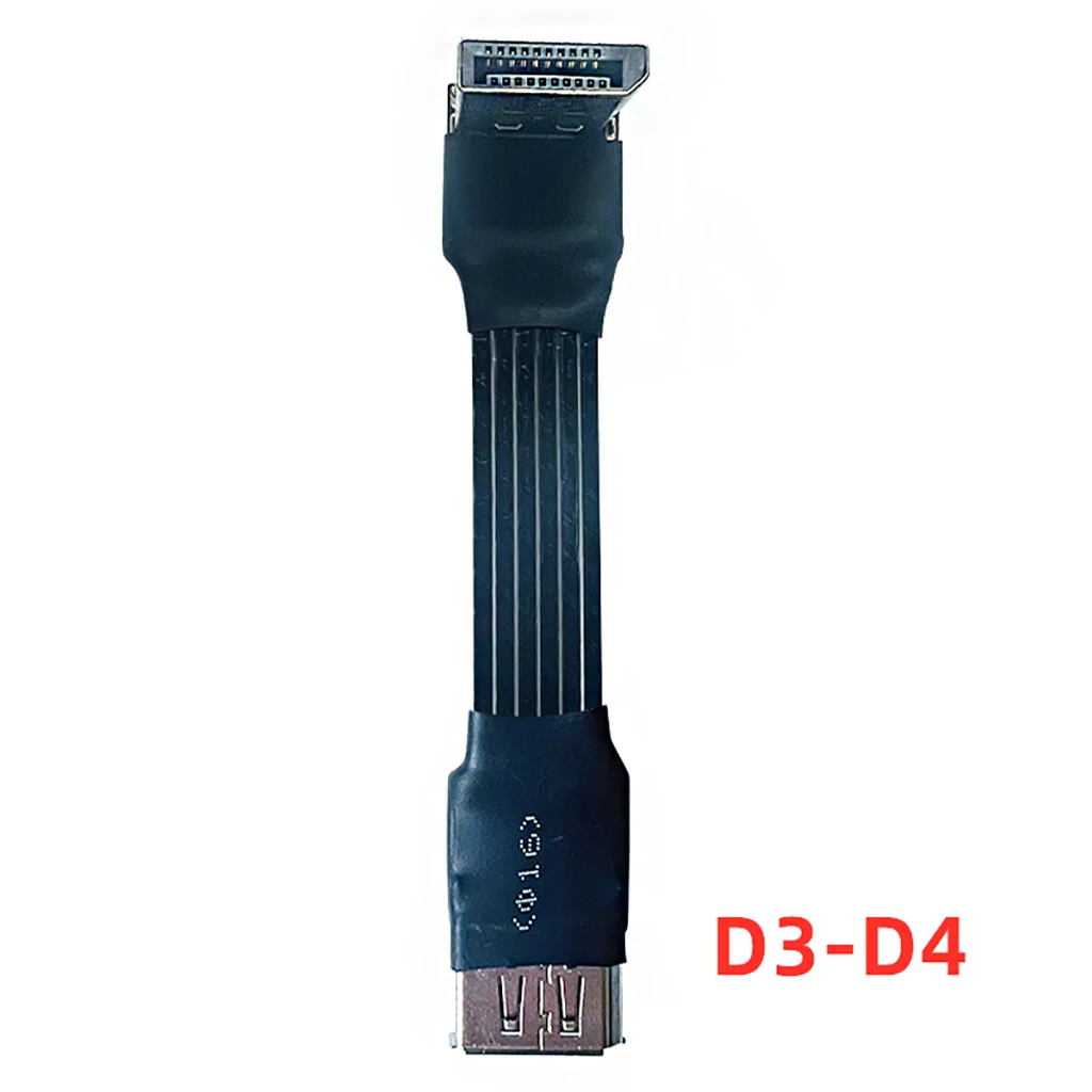 

V1.4 DisplayPort Extension Cable DP1.4 4K 165Hz Adapter FPC Display Port Ribbon Flat Wire Female to Male For GPU TV Extender