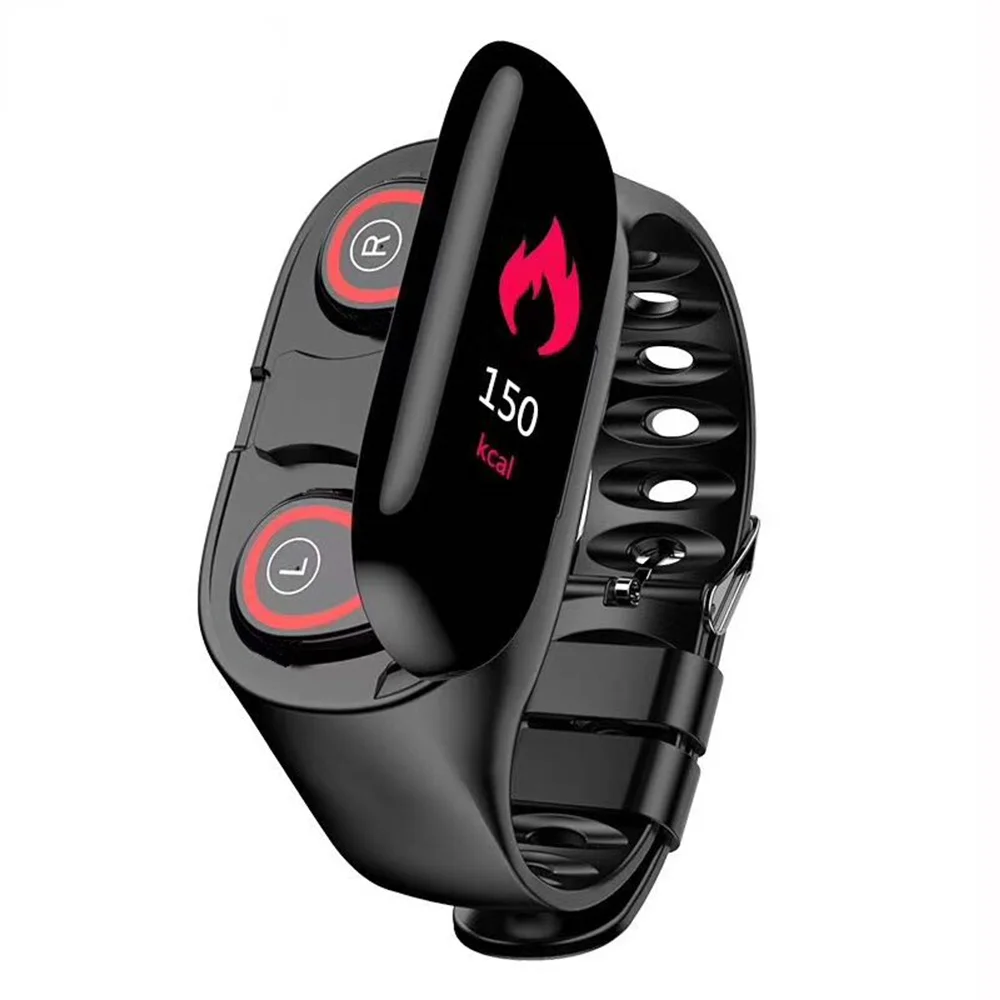 

2023 NEW M1 NEW Smart Watch With Bluetooth Earphone Heart Rate Monitor Smart Wristband Long Time Standby Sport Watch Men Sale