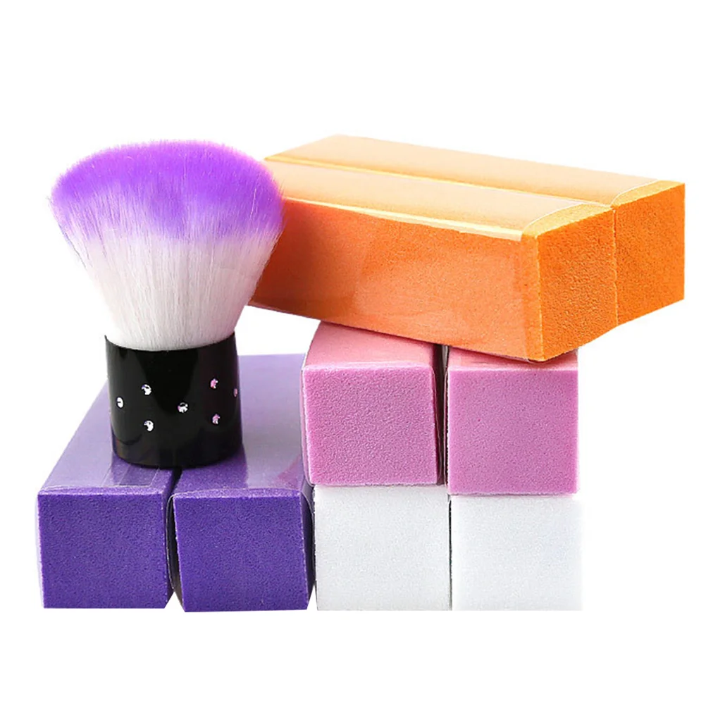 

Nail Brushfingernail Brushes File Block Cleaning Cleaner Scrubsoft Remover Buffer Sanding Toenail Buffing Manicure Accessories