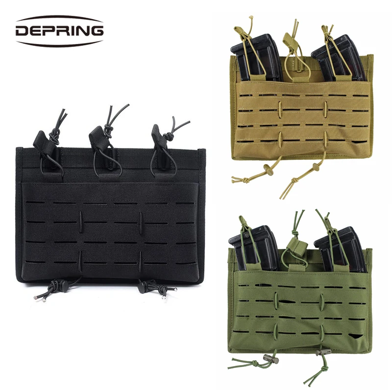 

Тактический чехол для журнала Molle, Открытый Топ, держатель Mag, тройной чехол для охоты, кобура для стрельбы, сумка для пистолета, Сумка Molle