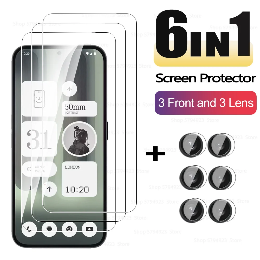 6to1 телефон для ничего (2a) Plus 5G (2) CMF Phone 1 закаленное стекло NothngPhone2a + 2 A Nothing2aPlus защита