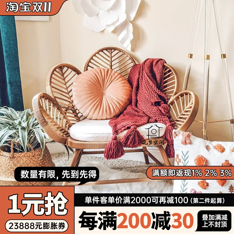 

Скандинавский стиль, повседневный стул, павлиний планер, креативный, из твердой древесины, ротанговый, повседневный стул