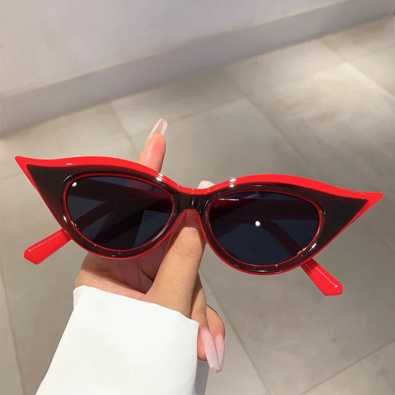 

KAMMPT Cat Eye Women Sunglasses 2023 New in Fashion Retro Hip-hop Ladies Shades Trending Vintage Brand Designer UV400 Eyewear