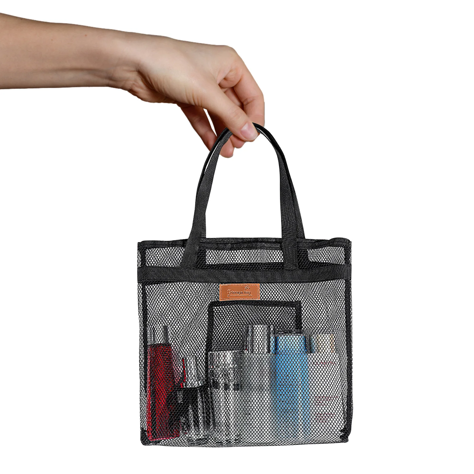 

Creative Compression Shower Bag Women Floral Transparent Cosmetic Bag Makeup Bag for Bathroom Beach Camping College Dorm Room