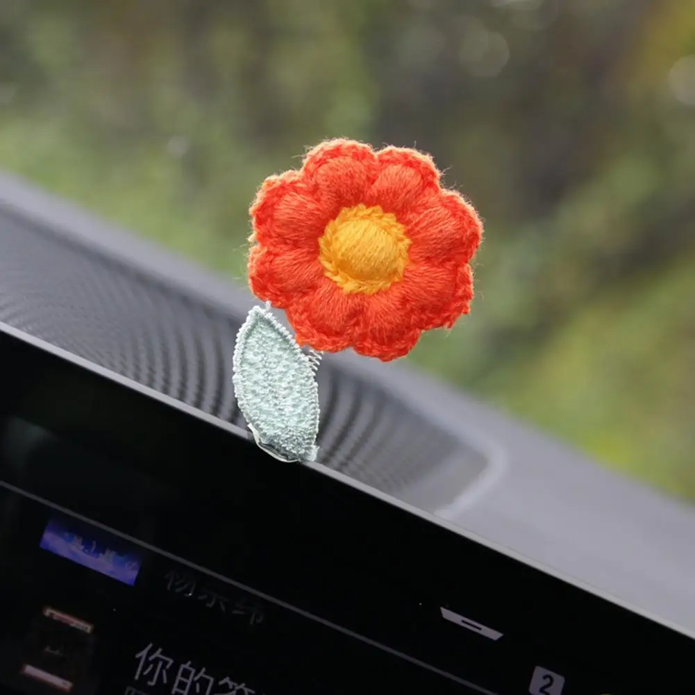 

Великолепный дисплей в виде подсолнуха, яркий внешний вид без деформации, украшение для лобового стекла автомобиля в виде подсолнуха