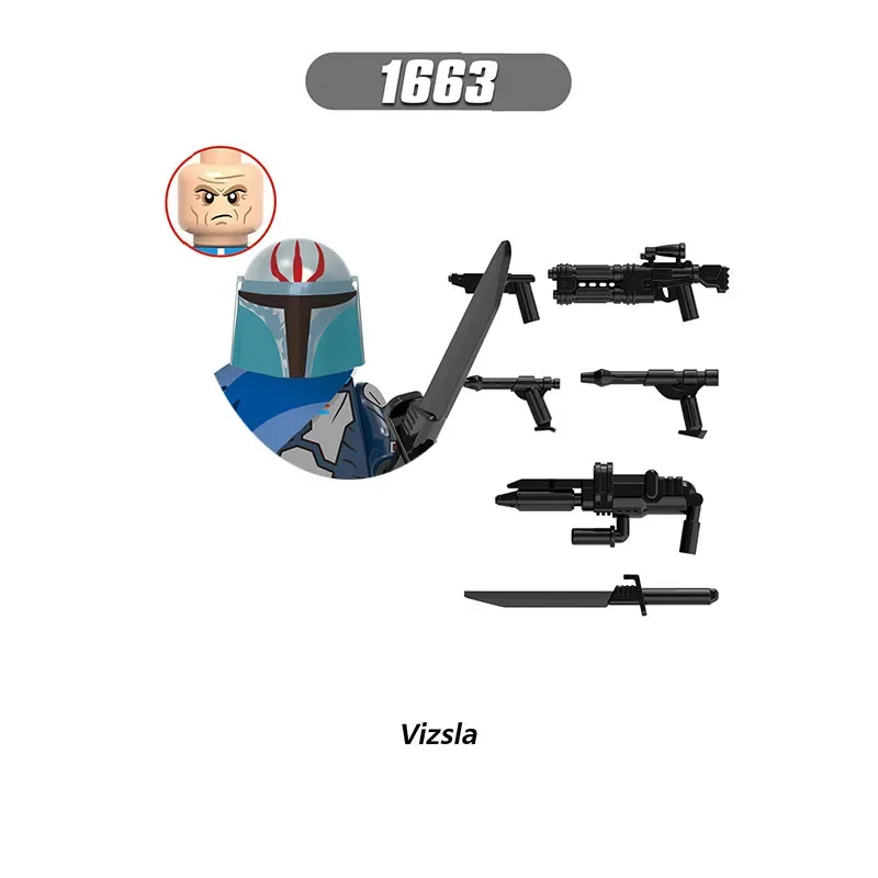 X0307 горячие игрушки звездные войны Клон солдат 501-й полк мини строительный блок