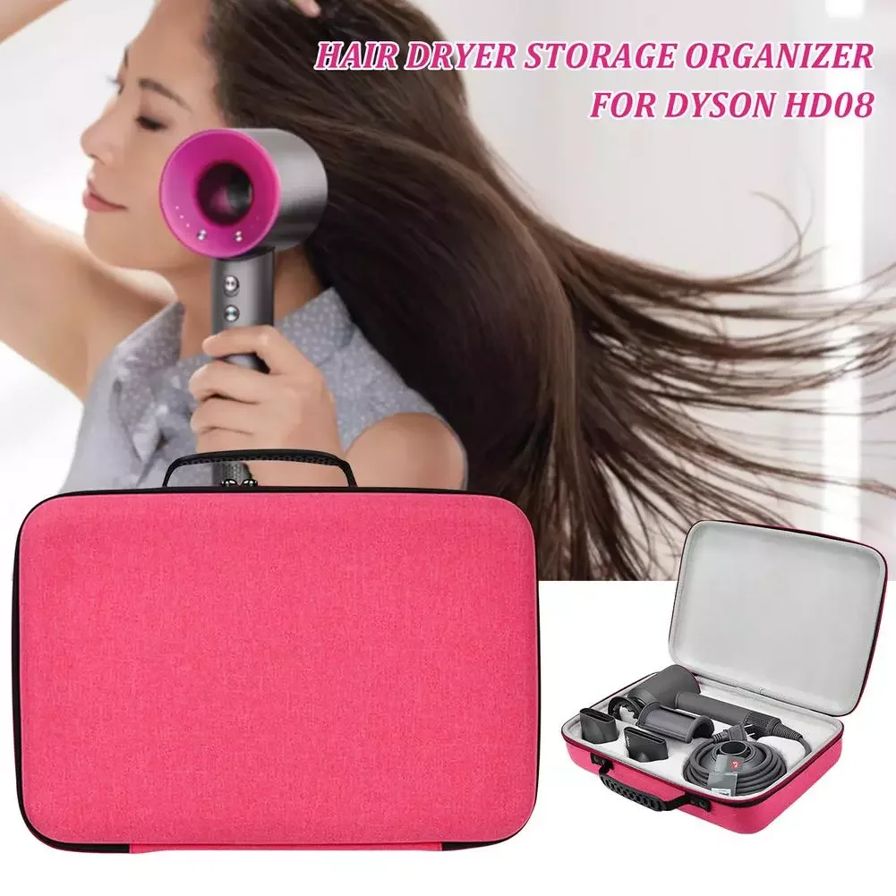 

NEW2023 Travel Carrying Case Portable Storage Tote Bag For Dyson HD08 Hair Dryer Storage Bag Red Storage Box Outing Hair Care To