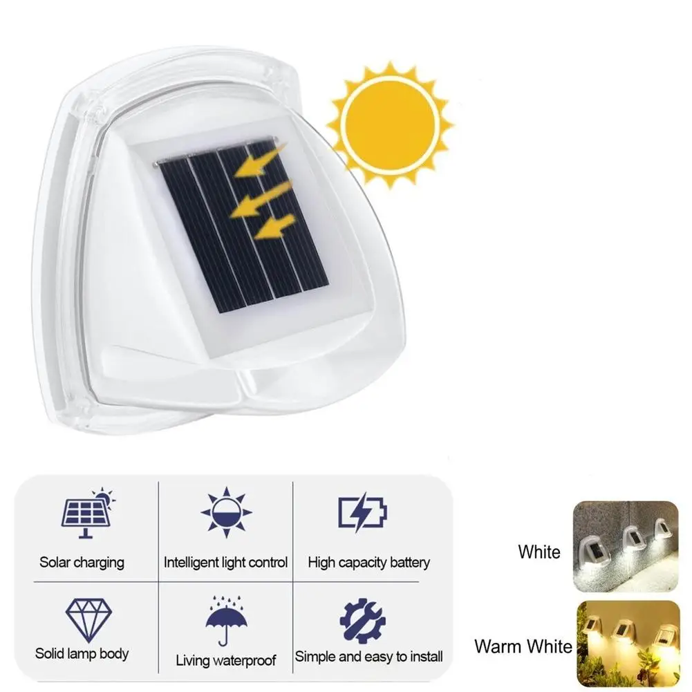 

Уличная настенная лампа на солнечной батарее, бытовой водонепроницаемый супер яркий светодиодный ночник с 8 светодиодами для дороги, сада, патио, лестницы