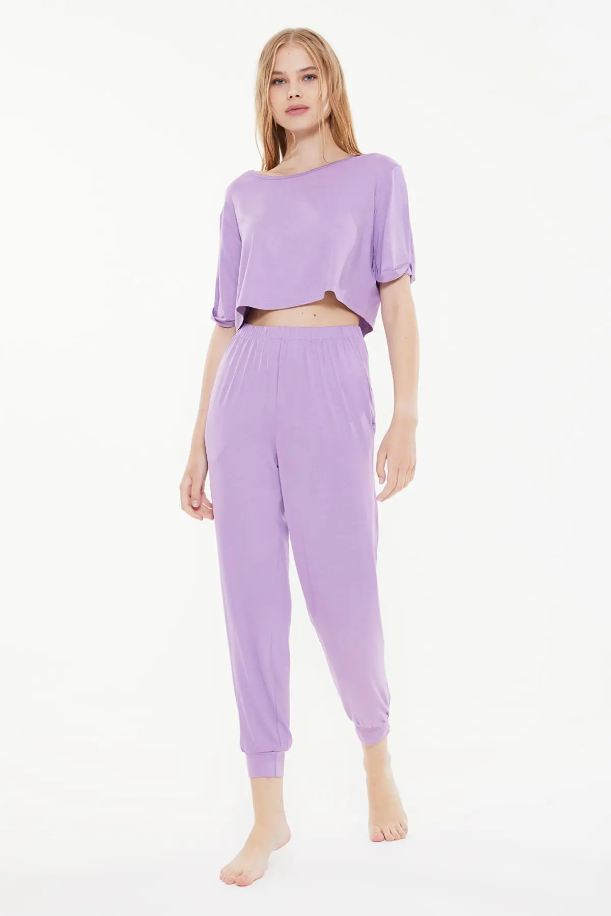 

Trendyol Crop Knitted Pajamas Set THMSS21PT0406