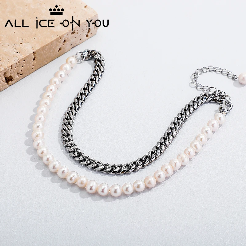 Ожерелье и браслет Alliceonyou для женщин, роскошный комплект из колье и браслета, украшение с капающим маслом, 10 мм, хип-хоп, кубинский