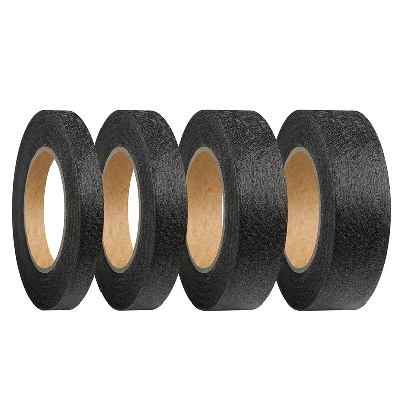 

New 4 Roll Black Omentum Double-Sided Sewing Accessories Hot Melt Adhesive Garment Fusible Interlining Tape