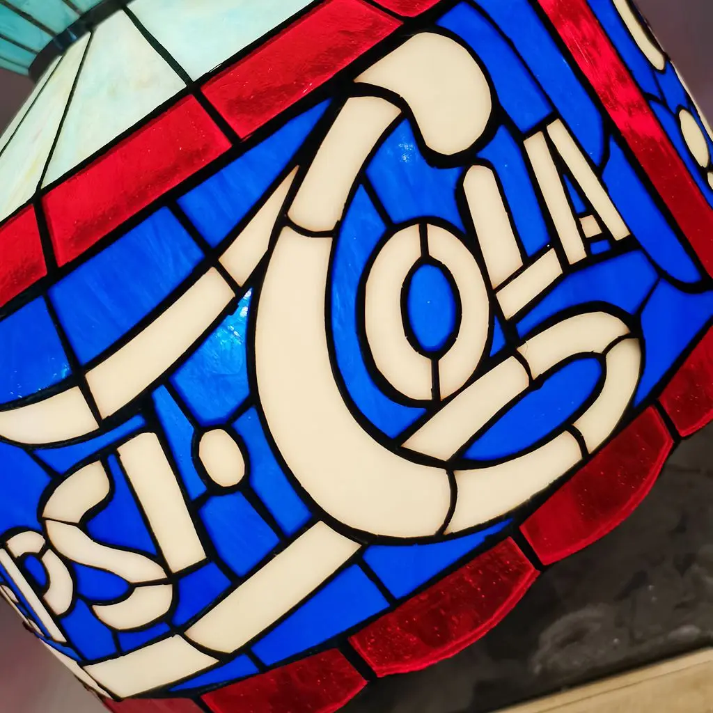 Фото Новый подвесной светильник Pepsi Cola 40 см для ресторанов и кафе, светильник с символикой бренда напитков №4