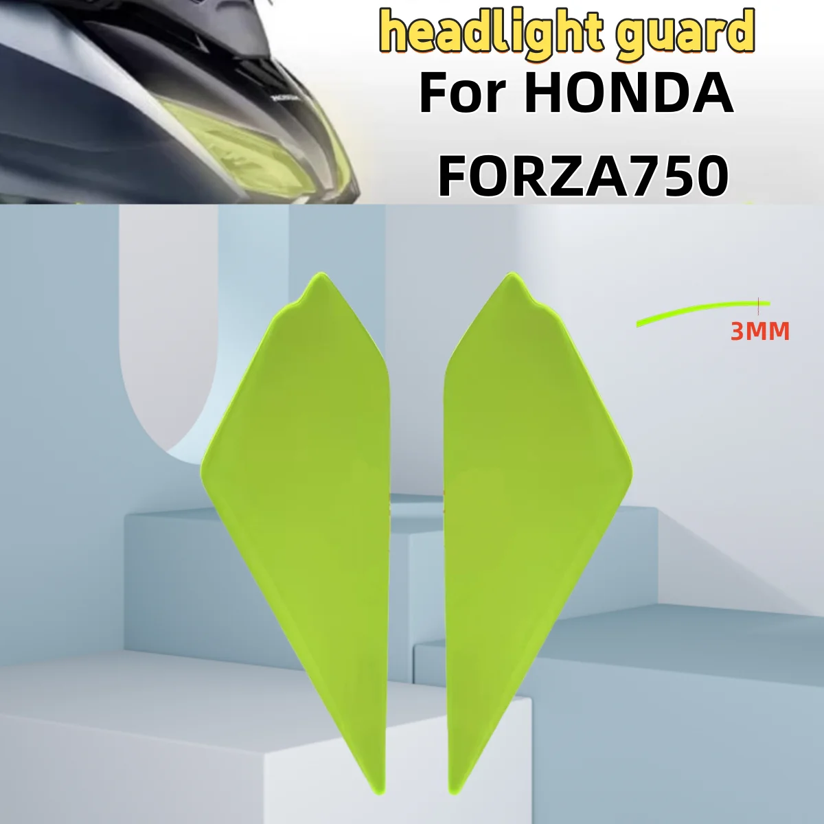 Для HONDA FORZA 750 мотоцикла акриловая передняя фара защита головы крышка объектива