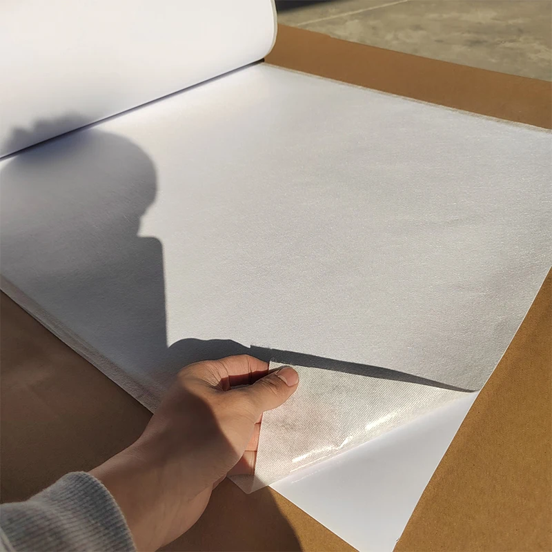 Водорастворимая подкладочная ткань для печати Нетканая самоклеящаяся вышивка