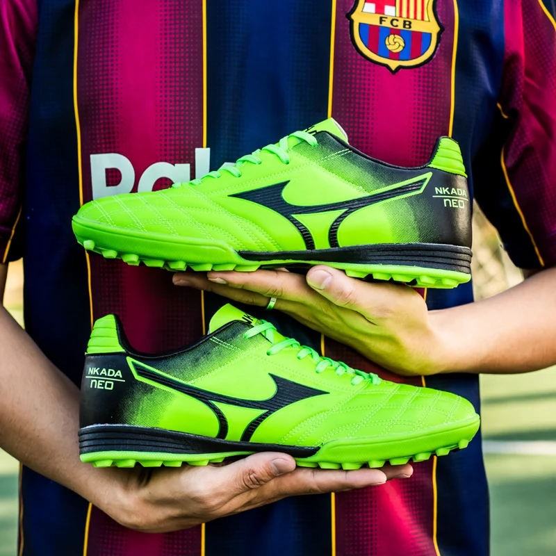 Children And Youth Grass Long Nail Soccer Shoes Adult Broken Nail Soccer Shoes Student Large Size Training Shoes 31-45#