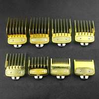 8 pcs professional cutting guide combs hair clipper limit comb with metal clip replacement trimmer guards attachment accessories