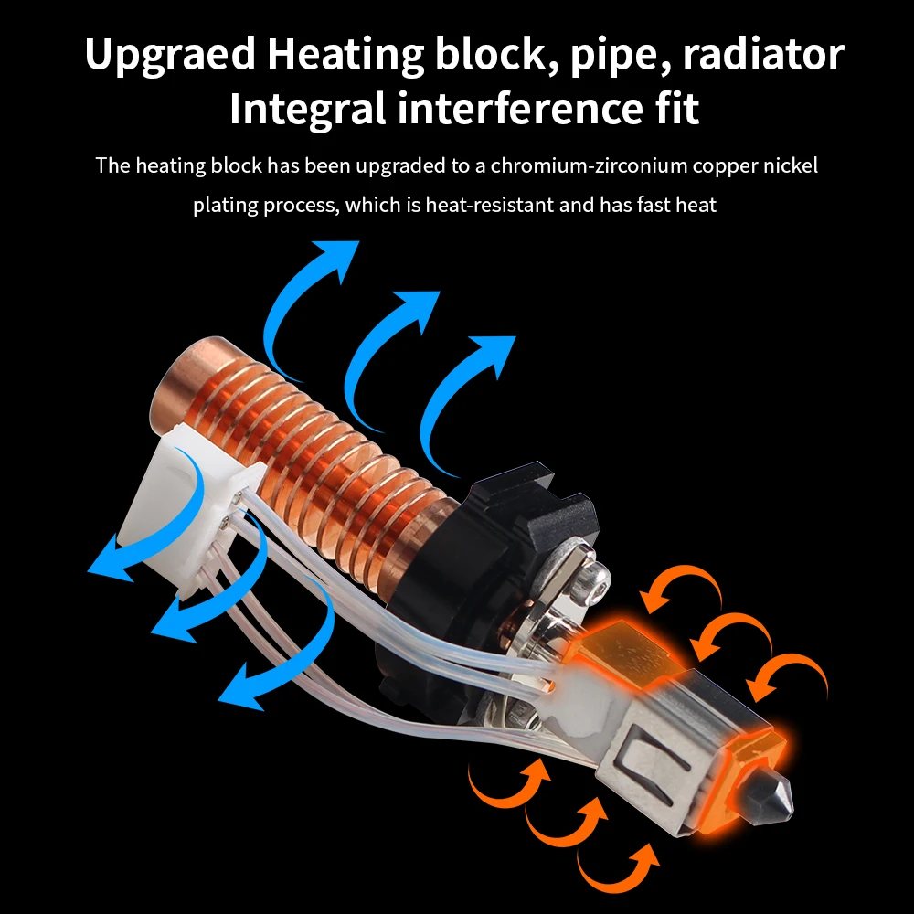 Для Flashforge Adventurer 5M/5M Pro Caremic Hotend быстрый нагрев модернизированный для экструдера 5M