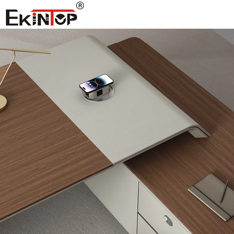 Современный стол менеджера мебели L-образной формы роскошный деревянный офисный